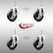 Service Caster 4 Inch 316SS Soft Rubber Wheel Swivel 10mm Threaded Stem Caster Set Brake SCC-SS316TS20S414-SRS-TLB-M1015-4 - alternate 4